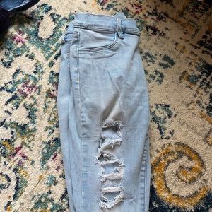 Pacsun distresses light wash jeans